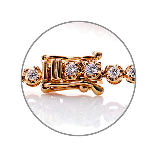 18K White Gold 2.10ct Diamond Tennis Bracelet