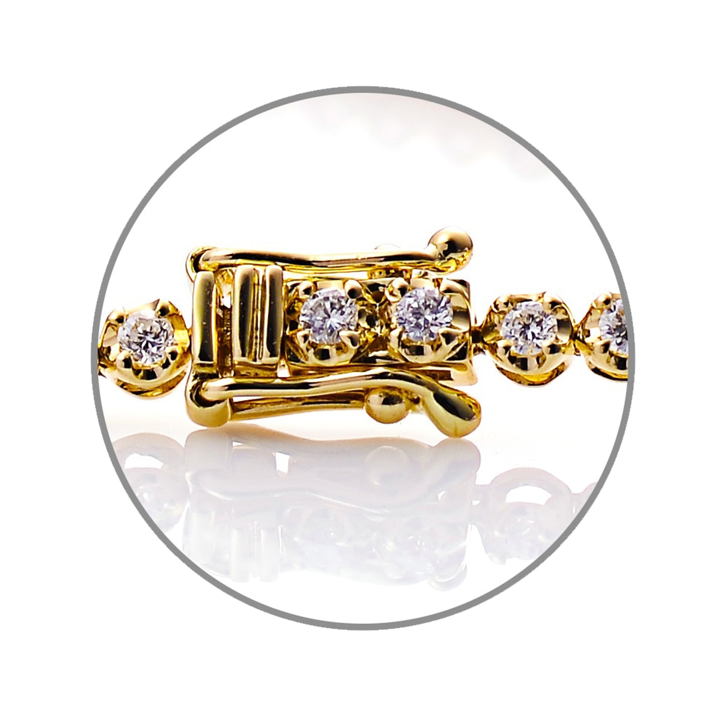 18K White Gold 2.10ct Diamond Tennis Bracelet