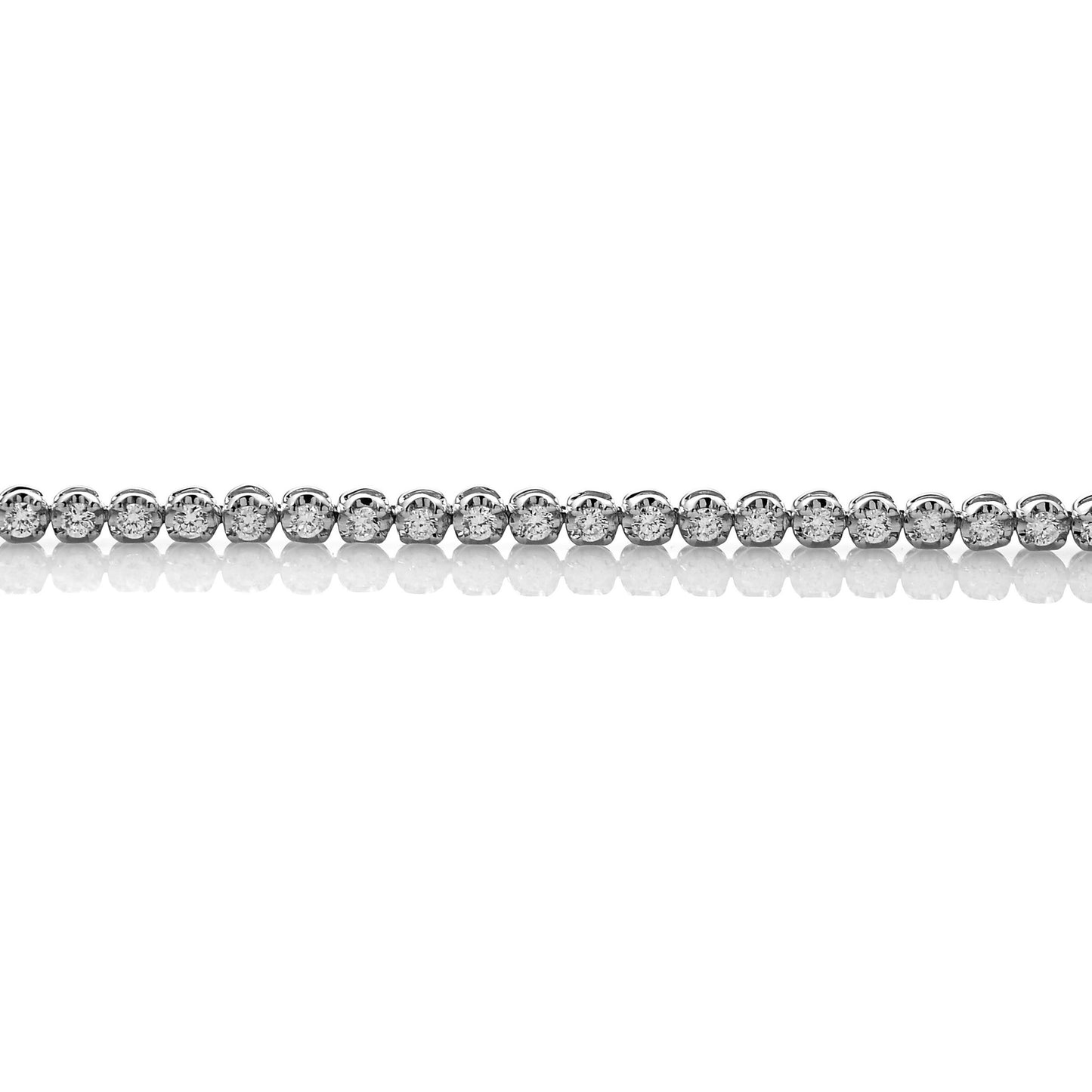 18K White Gold 2.10ct Diamond Tennis Bracelet