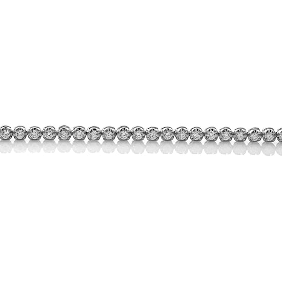 18K White Gold 2.10ct Diamond Tennis Bracelet