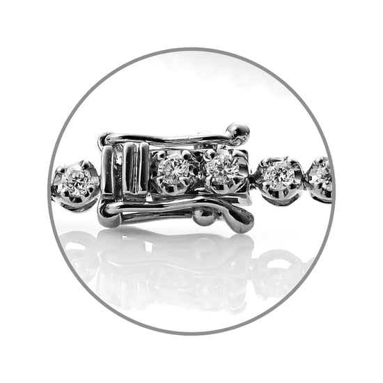 18K White Gold 2.10ct Diamond Tennis Bracelet